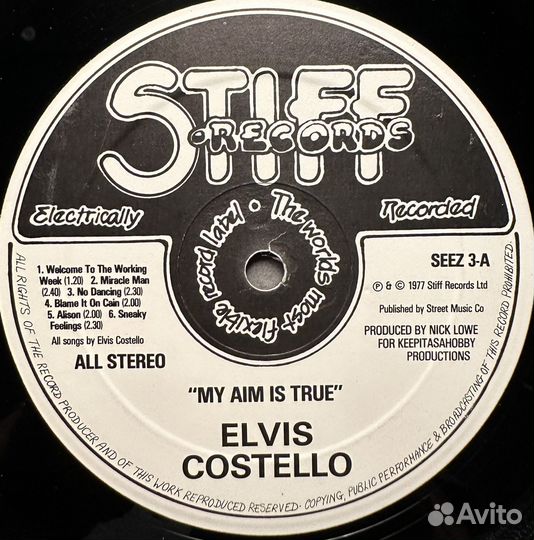 Elvis Costello – My Aim Is True (Англия 1977г.)