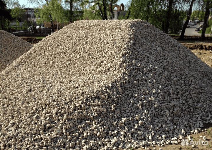 Щебень, песок