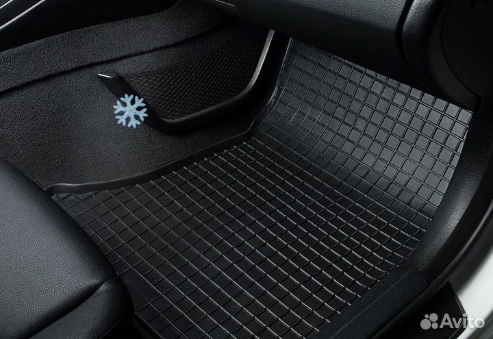 Резиновые коврики полики в салон Ford Focus 3