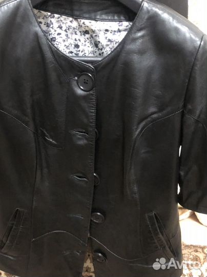 Жилетка женская кожаная