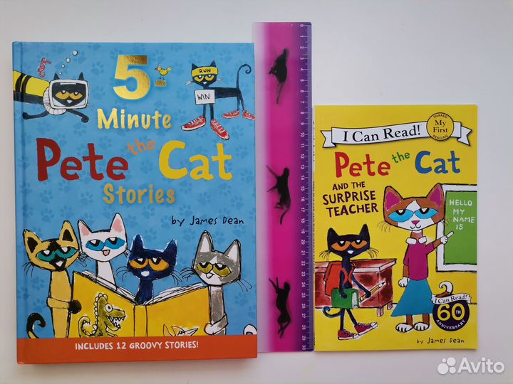 Pete the cat книги для детей на английском