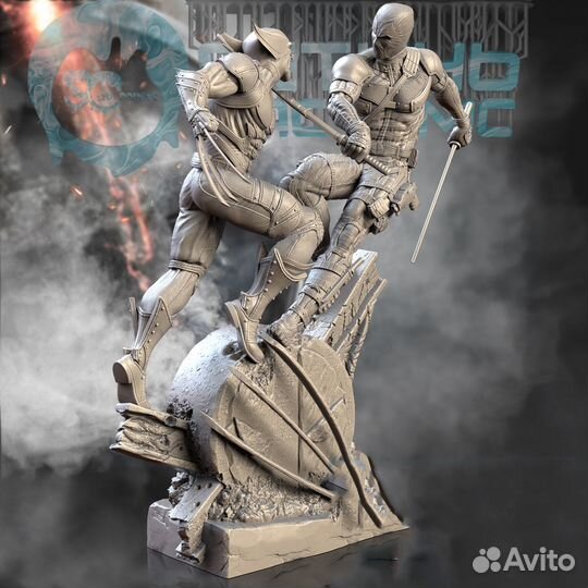 Фигурка Дэдпул и Росомаха