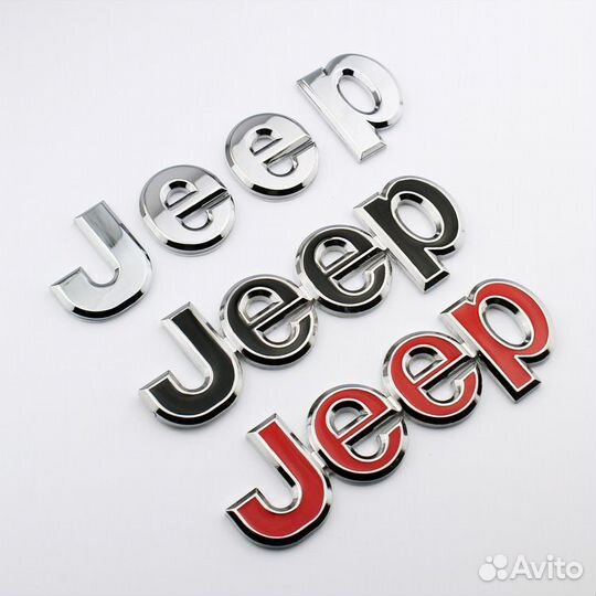 Металлическая наклейка на авто jeep шильдик