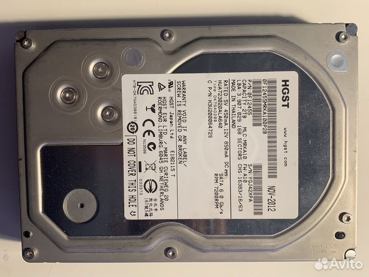 Жесткий диск Hitachi HUS724020ALA640 2Tb 7200 SATA