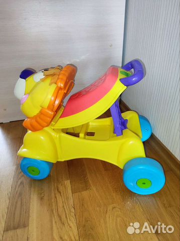 Каталка ходунки толокар Fisher Price лев