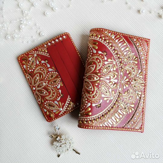 Обложка на паспорт кожаная