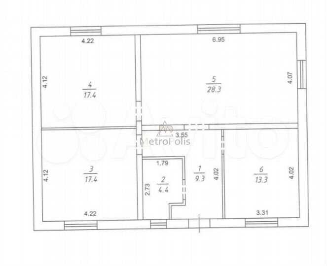 Дом 91 м² на участке 11 сот.