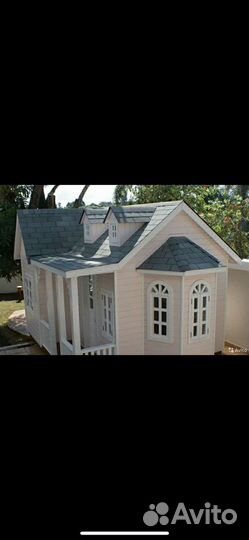 Детский уличный игровой домик из дерева