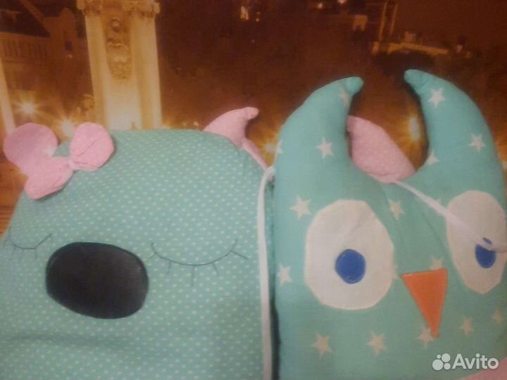 Подушки набор бортиков для кровати детской