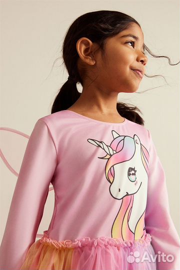 Платье с крыльями и единорогом HM 122/128