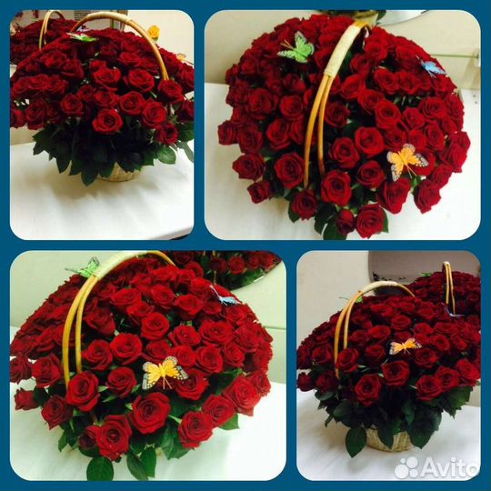 Цветы розы букет