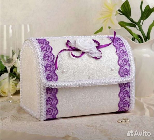 Свадебный сундучок для денег