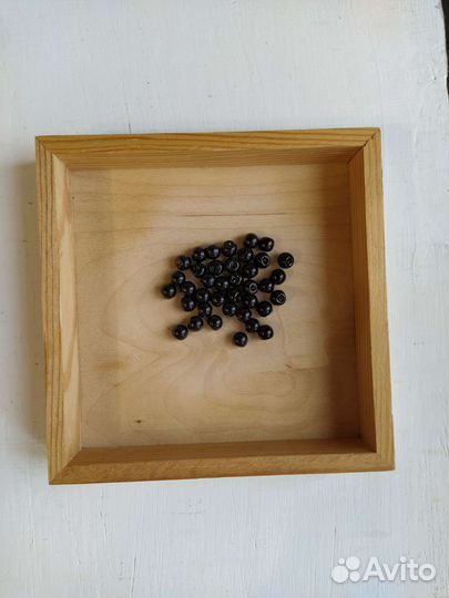 Глазки 8 мм бусины со смещенной петелькой