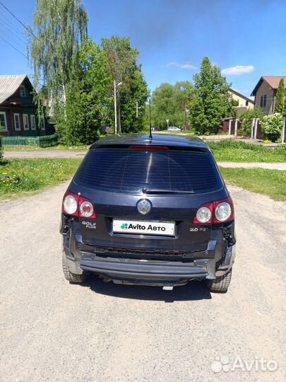 Volkswagen Golf Plus 2.0 AT, 2006, битый, 283 000 км