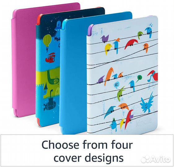 Новая Kindle Kids Edition plus чехол Blue Cover
