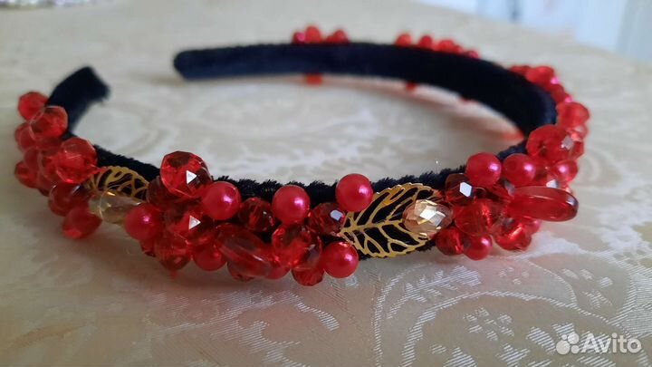 Ободок для волос ручной работы