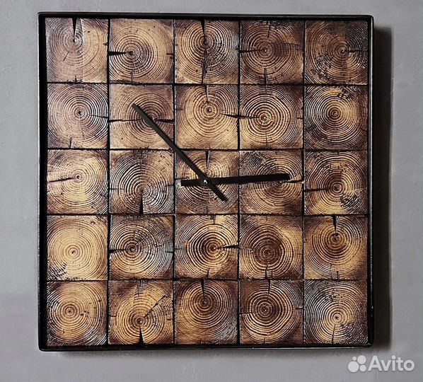 Часы дизайнерские в стиле лофт