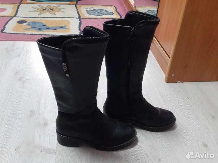 Сапоги демисезонные на девочку 35 размер