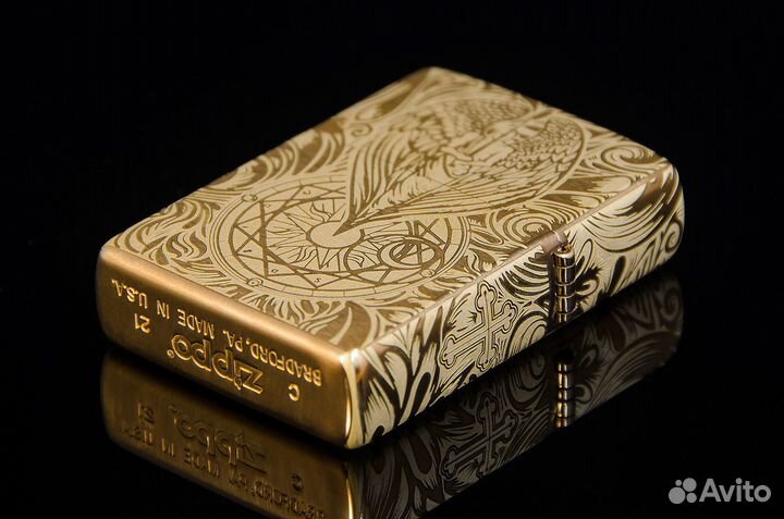 Зажигалка Zippo 204B с грав. Ангел-хранитель,новая