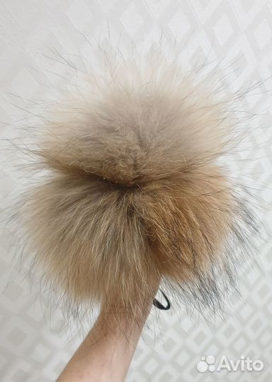Меховые помпоны натуральные