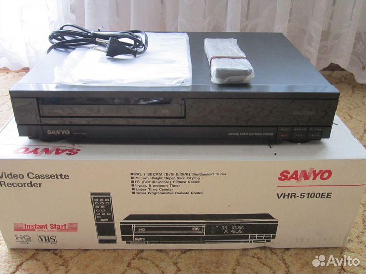 Видеомагнитофон новый Sanyo