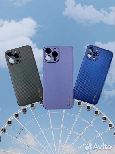 Противоударный чехол «под карбон» на iPhone 12