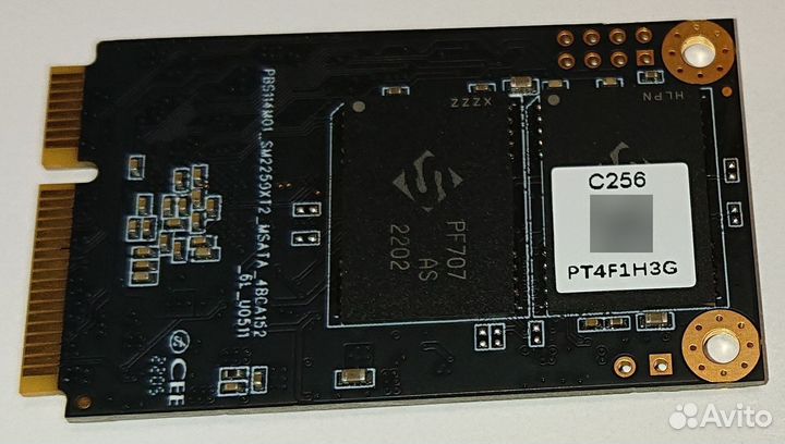 SSD накопитель netac N5M 256 гб msata