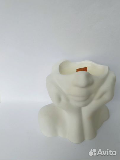 Кашпо из гипса, для свечей, украшений