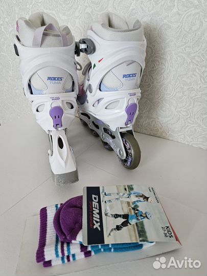 Роликовые коньки для девочки, размер 31 -36