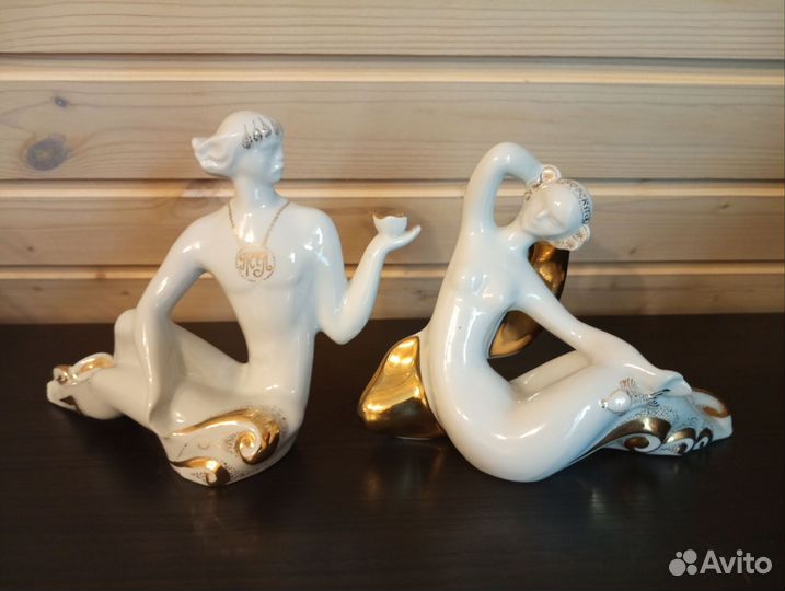 Статуэтки Псел и Ворскла винтаж