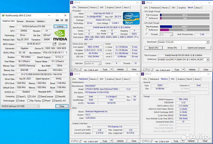 Игровой компьютер xeon 6 ядер + gtx 950 2gb + 16gb