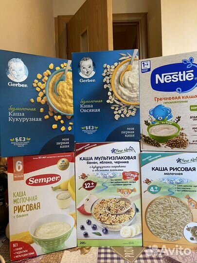 Каши Фрутоняня, Гербер, Heinz, Nestle