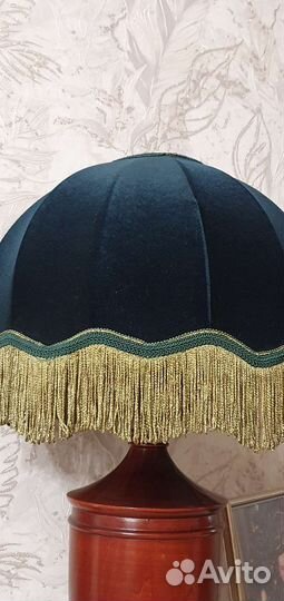 Лампа настольная с абажуром СССР