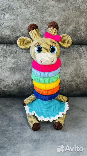 Пирамидка Жираф крючком