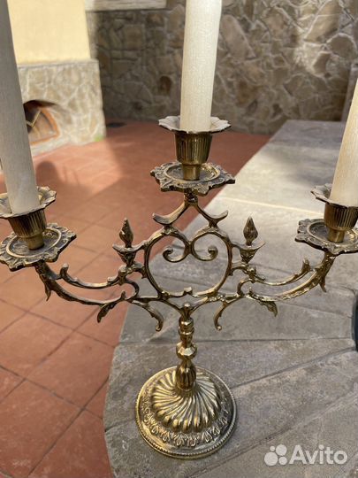 Подсвечник бронза