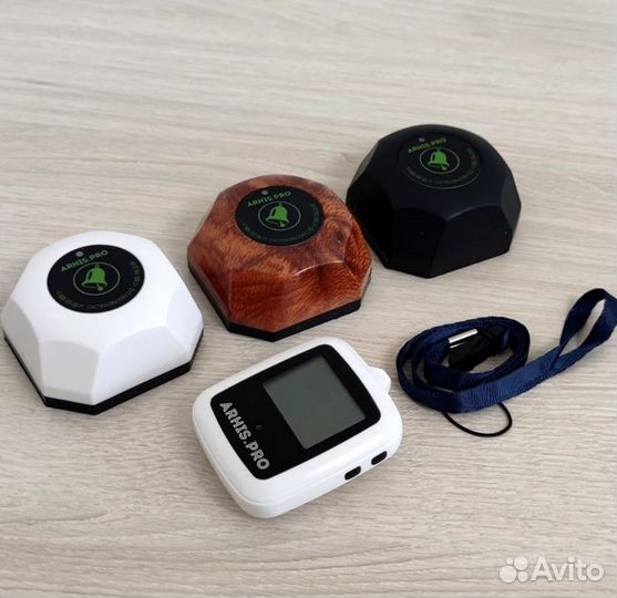 Кнопка вызова персонала и часы пейджер Поясной