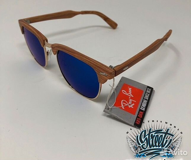 Очки солнцезащитные Ray Ban c синим стеклом новые