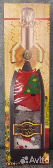 Носки женские новогодние 3 шт. Подарочная коробка