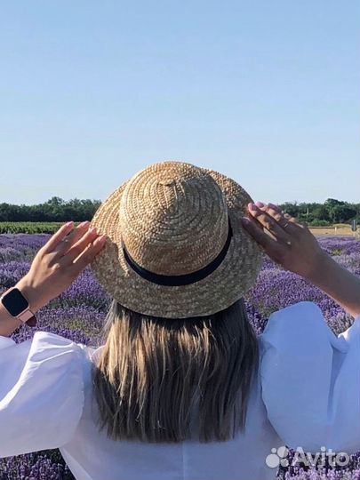 Шляпа женская соломенная