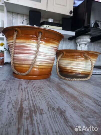Кашпо плошки 2шт