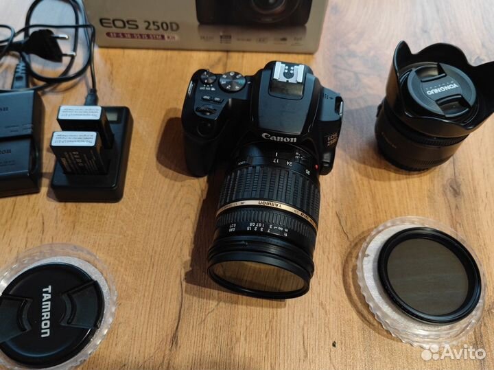 Canon 250d + 2 светосильных объектива