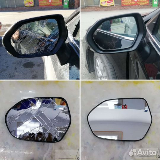 Изготовление автозеркал (нарезка,монтаж,демонтаж)