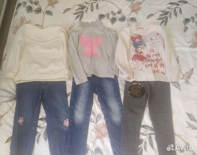 Вещи пакетом на девочку 98-104 размер