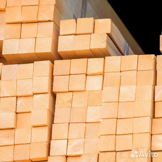 Брус нормальной влажности, 100х150мм, лиственница