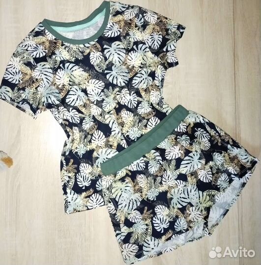 Пижама женская, домашний костюм 44