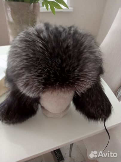 Женская шапка из чернобурки