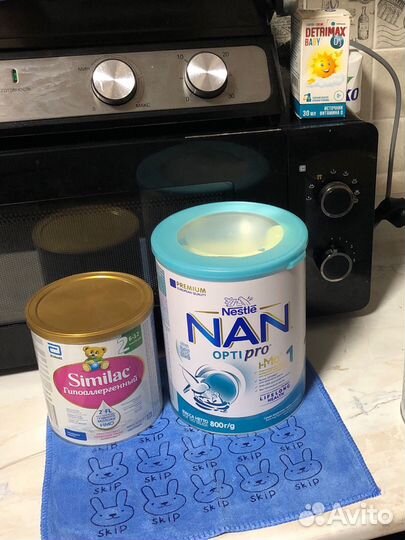 Детская молочная смесь nan и similac
