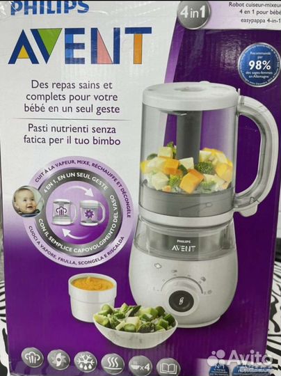 Пароварка блендер philips avent 4 в 1