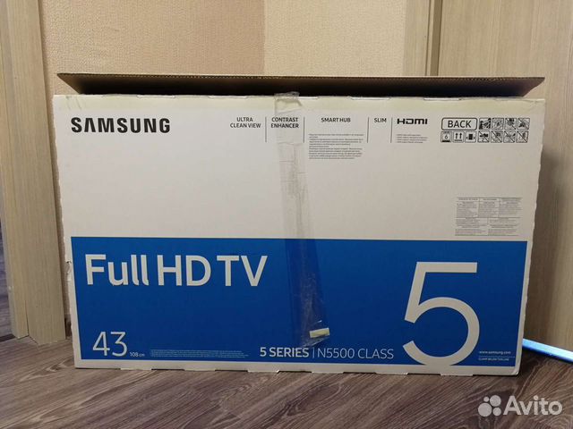 Коробка от телевизора Samsung 43 дюйма