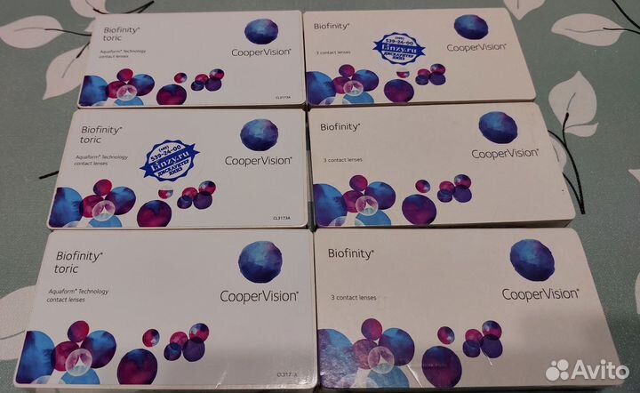 Линзы контактные cooper vision biofinity